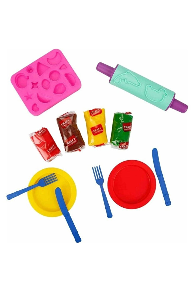 Mey Import ® Dough Set Kçk Super Burger Fast Food 4X50