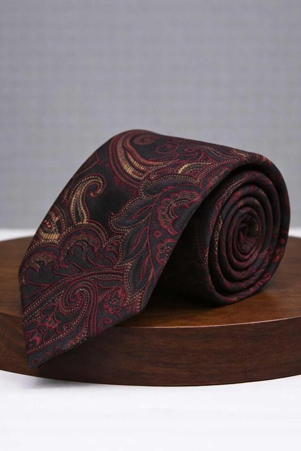 Red - Black Shawl Tie
