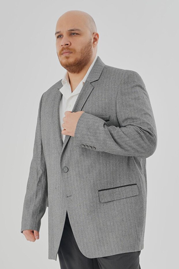 سترة رجالية كبيرة الحجم - 2