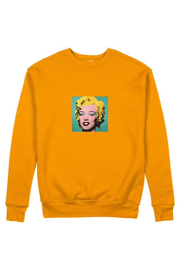Andy Warhol / Marilyn Monroe Blue Sweatshirt - Orange