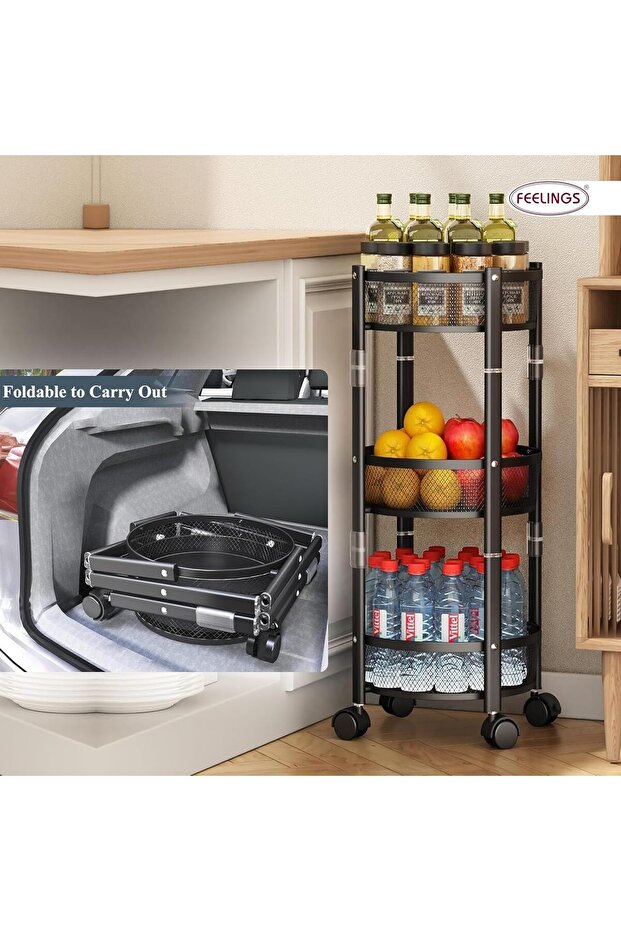 Tornado Trolley 3 Tier, organizer, Foldable