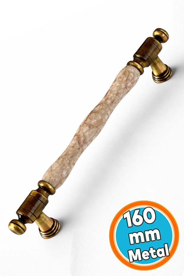 Furniture Kitchen Cabinet Handle Handle Handles Real Porcelain Antique Antique Brown 160 mm