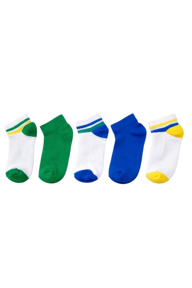 5-Pack Children's Cotton Booties Socks