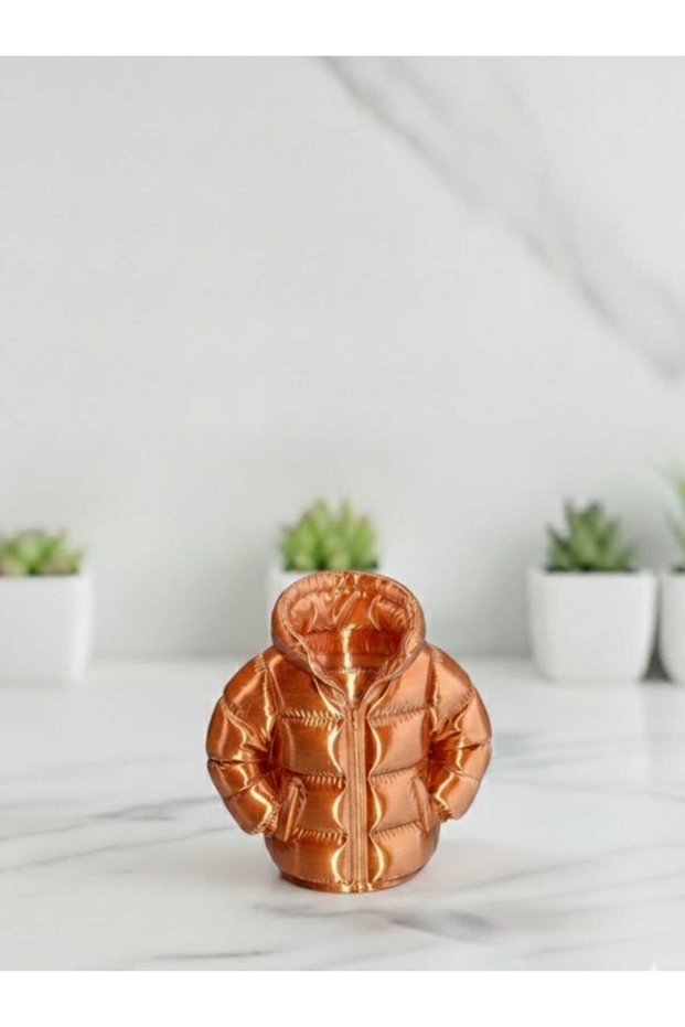 Copper Color Hand-Held Inflatable Coat-Looking Pen Holder