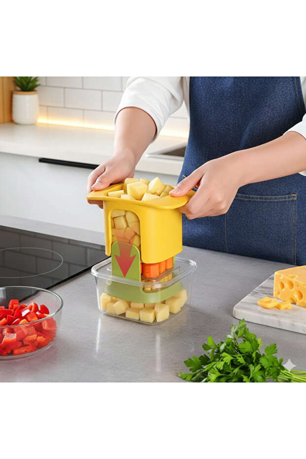 Vegetable Fruit Chopper Multifunctional Practical Fast Cutting Easy Use - 3
