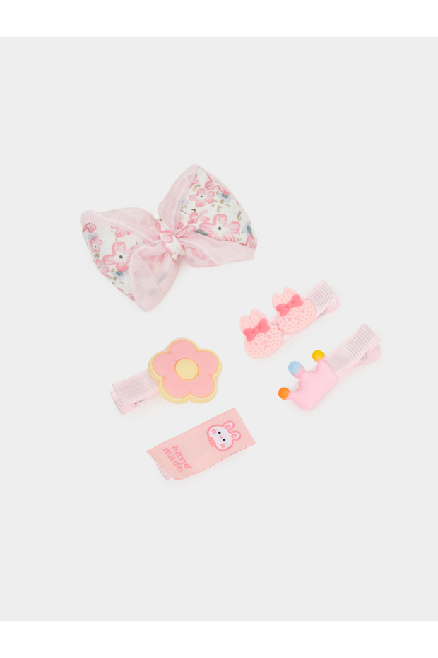 Pack of 5 - Pink Hair Clips