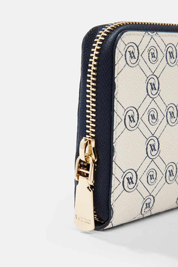 EKRU MONOGRAM CÜZDAN - 5