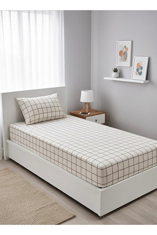 Single Elastic Fitted Sheet and 1 Pillowcase