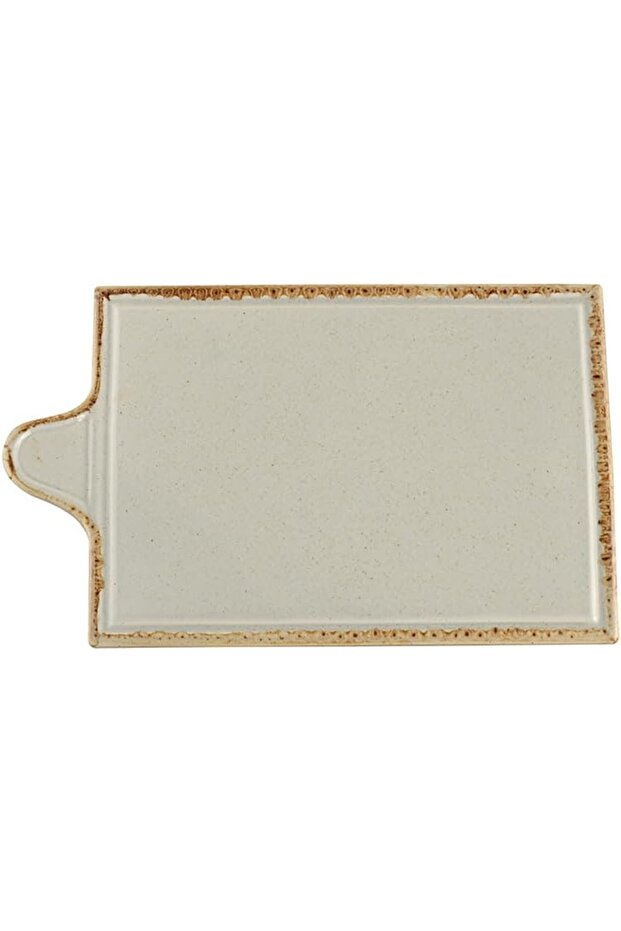 Gray Cheese Plate 30X18Cm