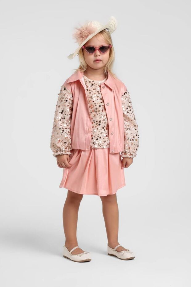 1-5 Years Old Clara Grace Girl's 3-Piece Set-Pink