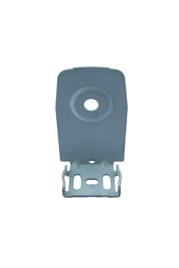 Narrow Case Round Hole Long White Painted Metal Leg