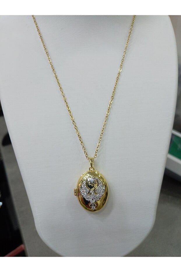 Gold Color Steel Alya Necklace