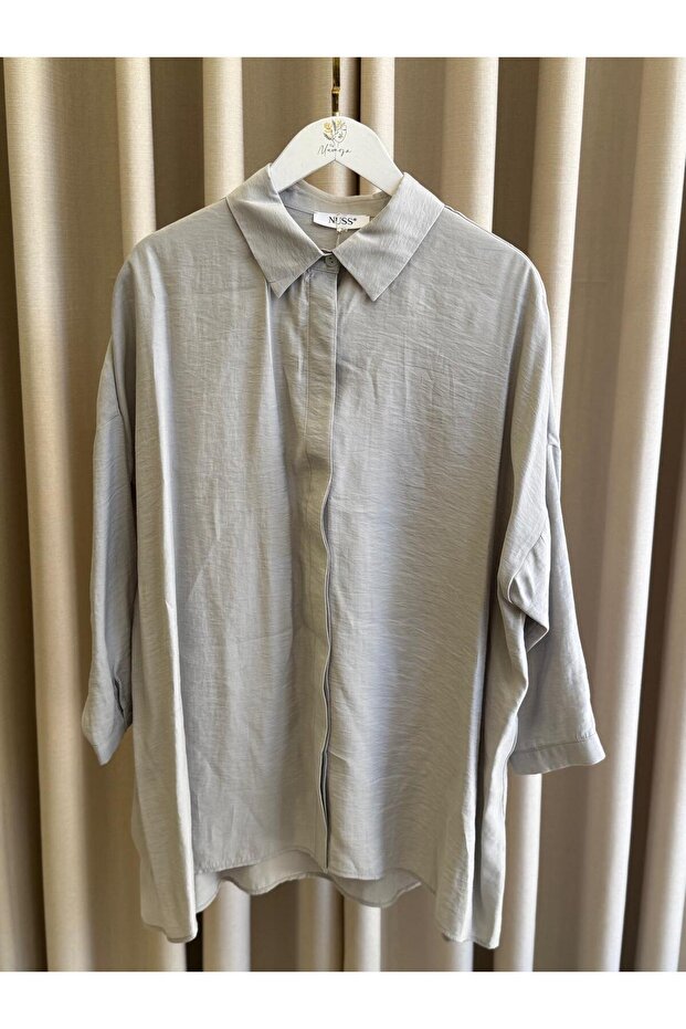 Basic Gömlek 3001 Gri - 1