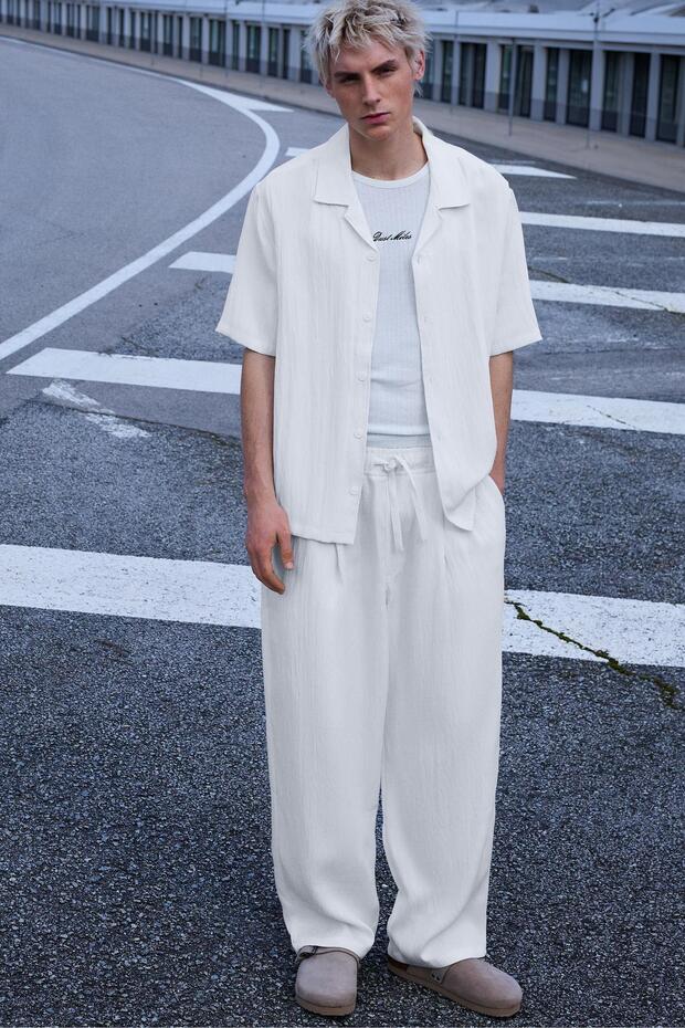 Kısa kollu rustik gömlek - 1