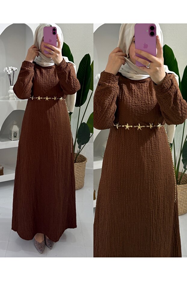 Star Belt Detail Boydan Dress