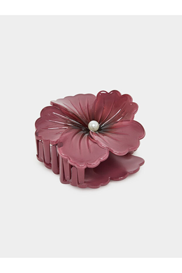 Purple Flower Hair Claw