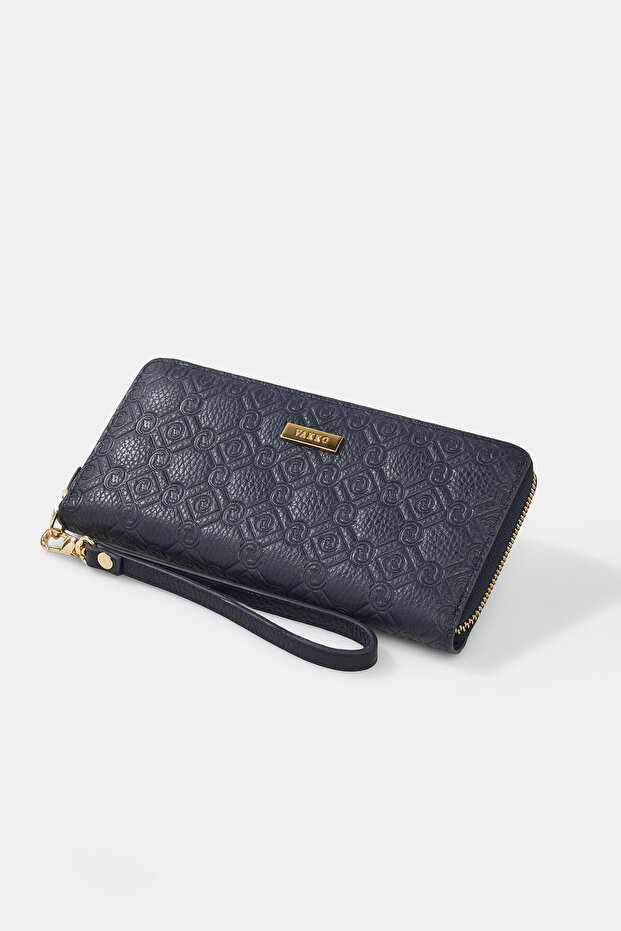 LACİVERT MONOGRAM DERİ CÜZDAN - 4