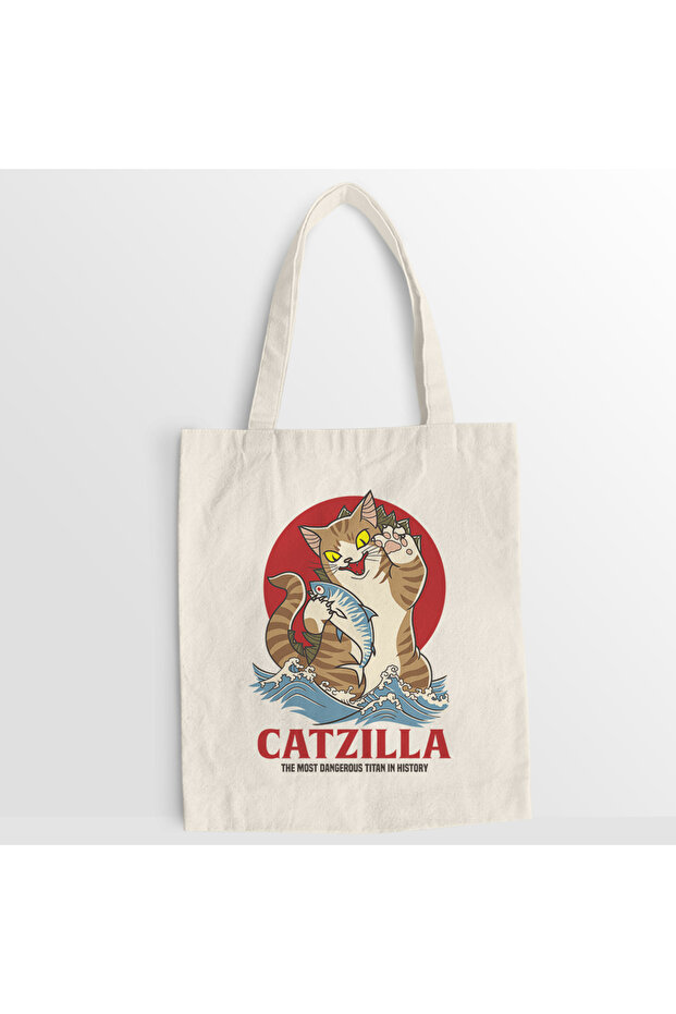 Catzilla canvas bag - 1