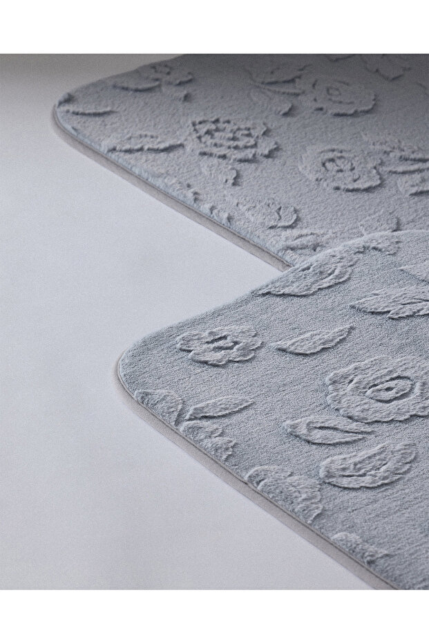 Frisson 2'li Banyo Paspası - Gri - 3