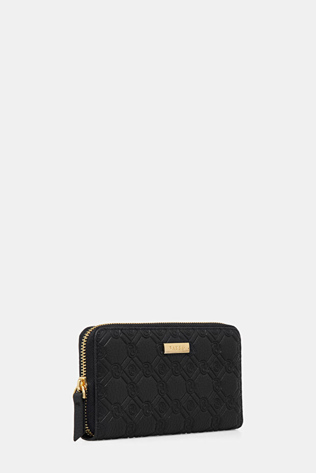 SİYAH MONOGRAM DERİ CÜZDAN - 1