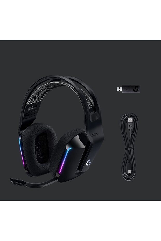 Căști G733 Lightspeed Negre - 6