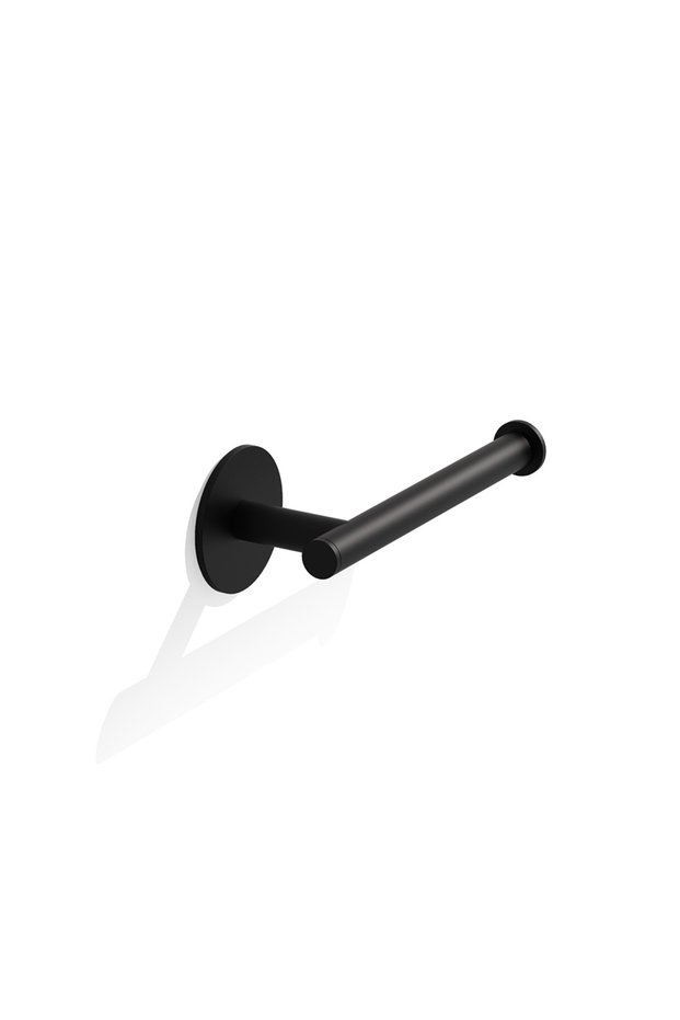 Basic Sk Toilet Paper Holder, Replacement, Adhesive - Matte Black