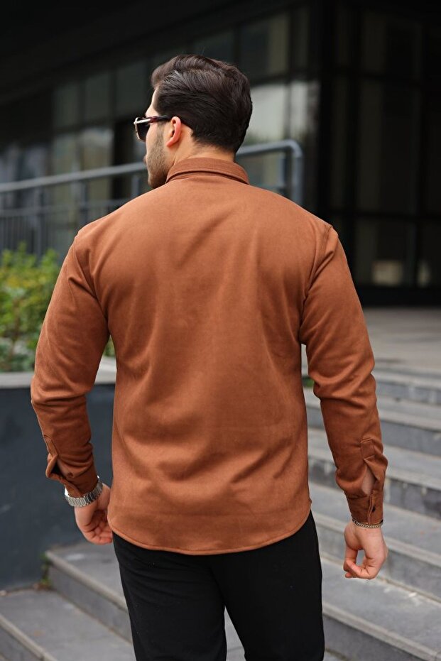 JANES Suni Süet Gömlek - 6