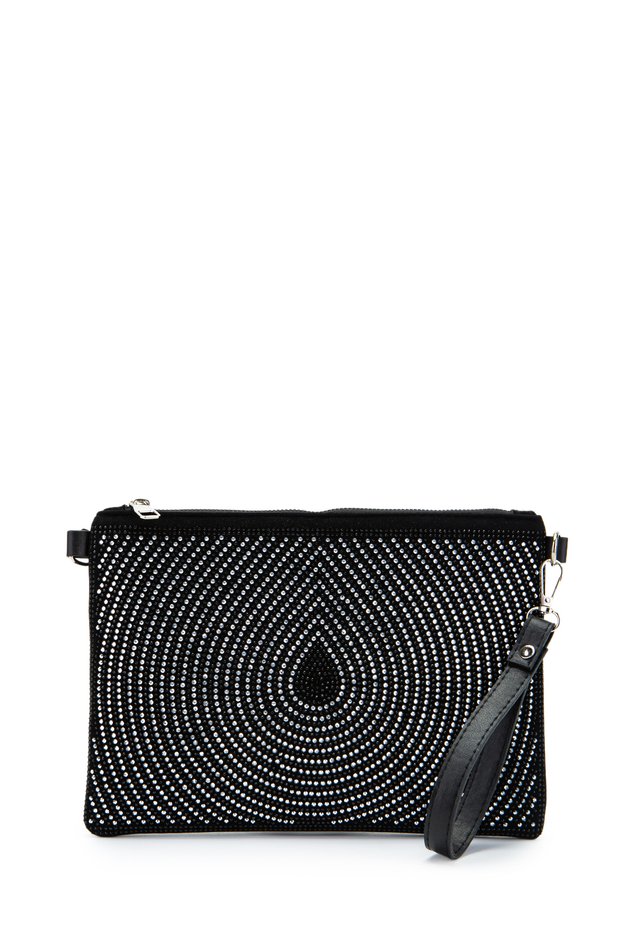 Stone Detailed Clutch Rexie Damla Women's Evening Dress Bag