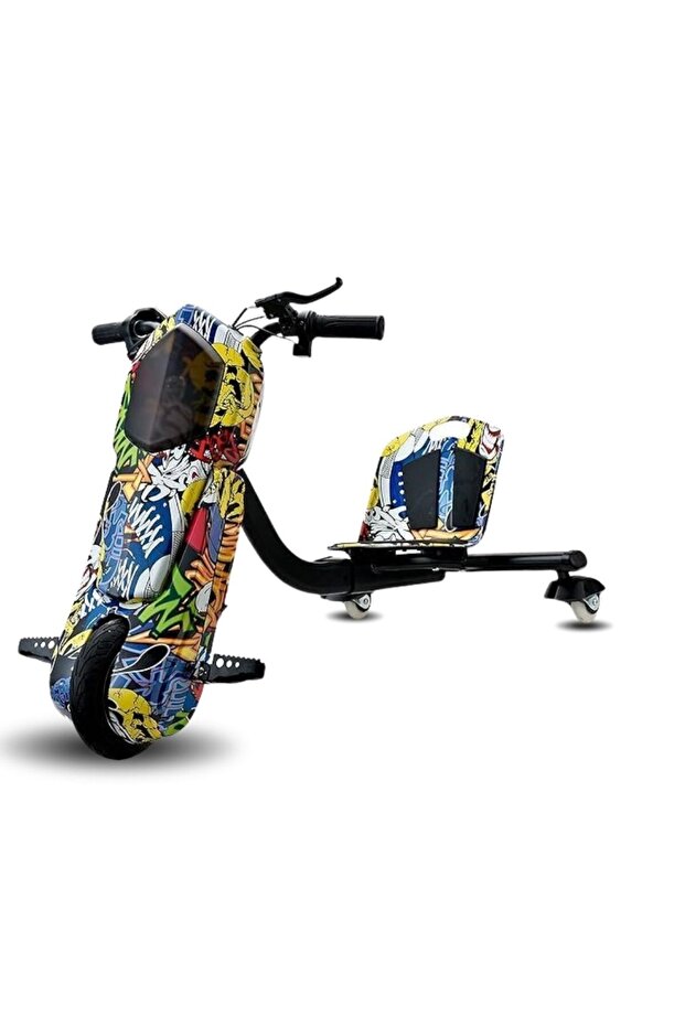 36V Kids Electric Drifting Scooter - 3-Wheel Mini Drift Car with Bluetooth & LED