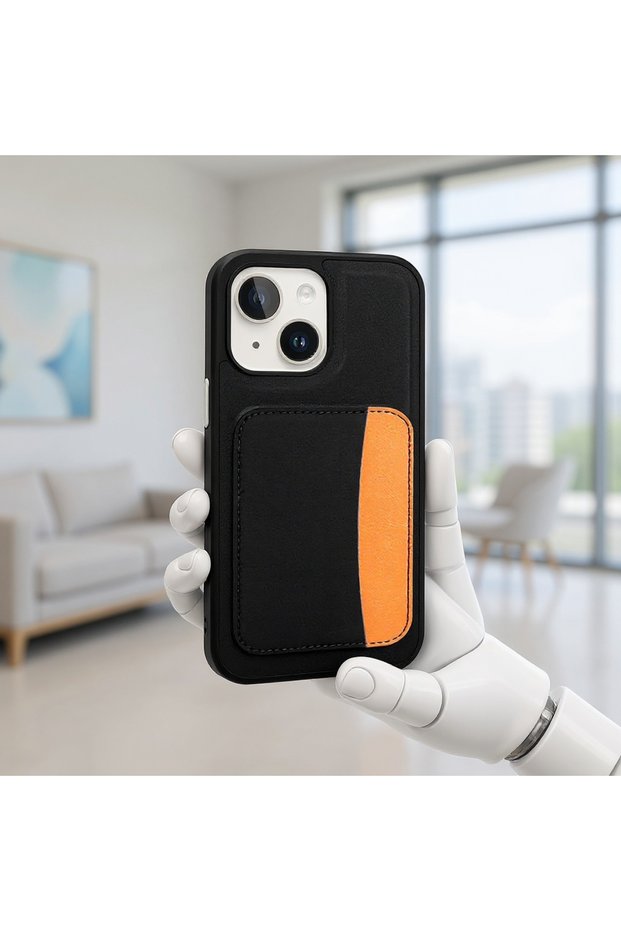 Case Compatible with iPhone 13 Mobile Phone X-Card Silicone Cover with Card Holder
