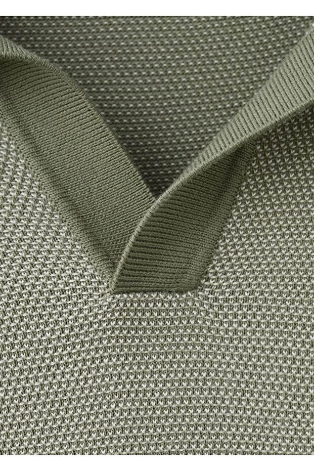 %100 pamuklu kombinli örme polo - 8