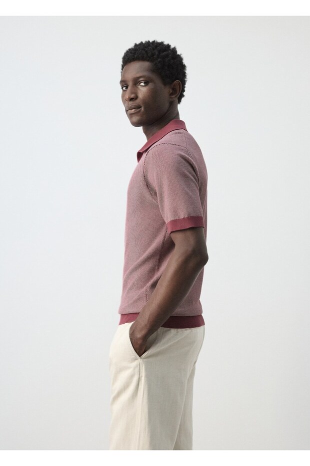%100 pamuklu kombinli örme polo - 7