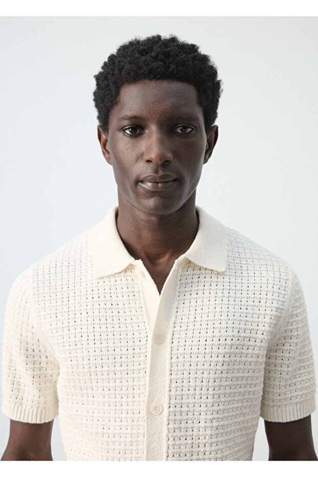 Ajur örgü gömlek - 6