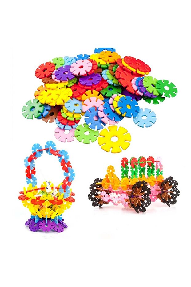 Set educational STEM de constructie cu discuri, 78 piese - 2