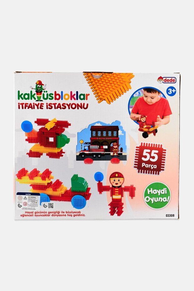 Cactus Blocks Fire Station Building Sets - 3