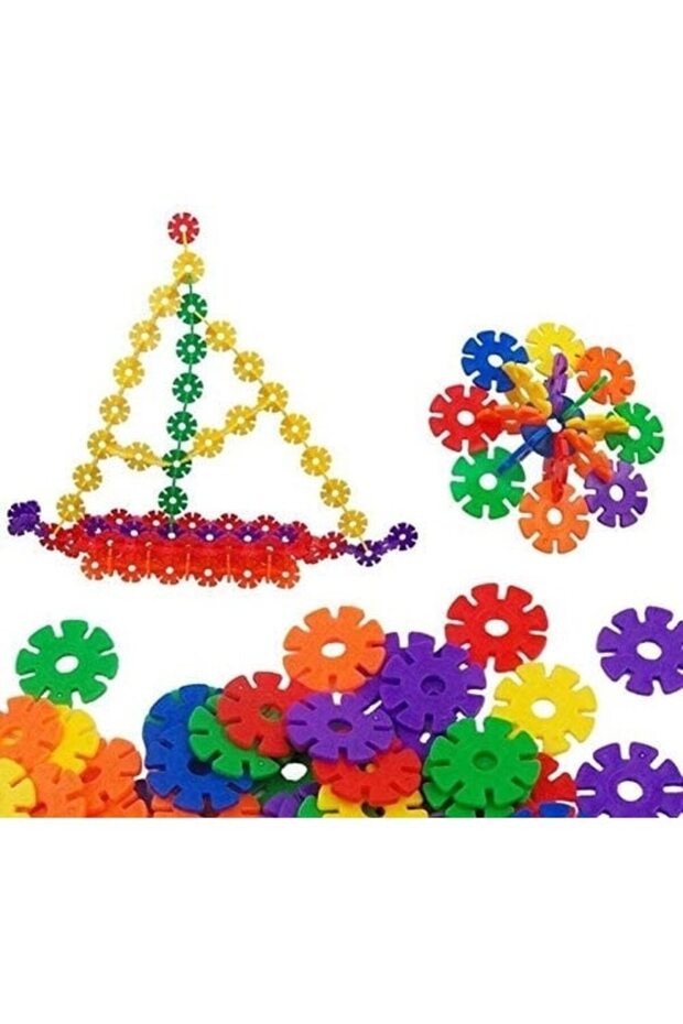 Set educational STEM de constructie cu discuri, 78 piese - 3