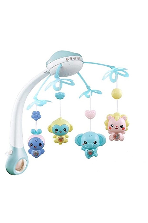 Carousel with Remote Control and Projector for Crib - New