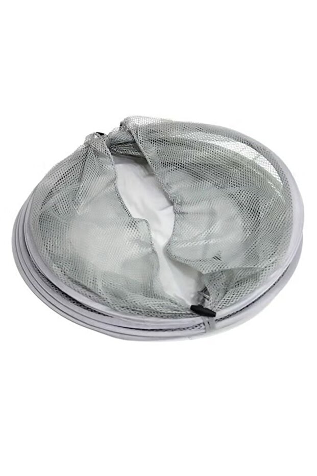 Large Open Mesh Laundry Basket - Gray - 2