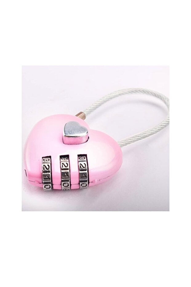 Pink Heart Padlock Small Metal Heart Shaped Padlock Mini Code Lock
