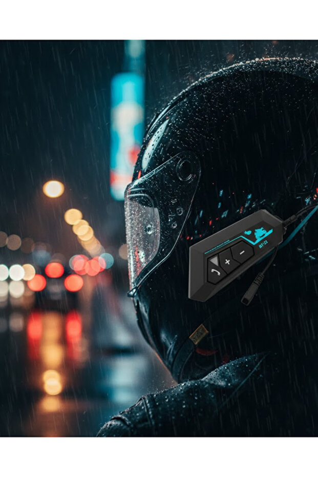 سماعة رأس متوافقة مع البلوتوث للاتصال الداخلي للخوذات العالمية - 1