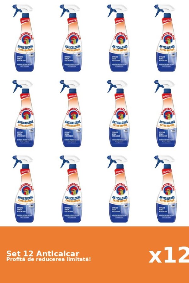 Set 12 Anticalcar Rapid, 625 ml