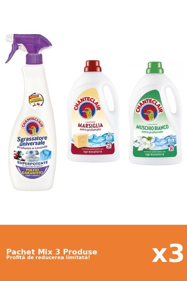 Set 3 Mix Chanteclair: 1 Degresant, 2 Detergent
