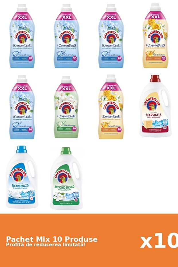 Set 10 Mix Chanteclair: 7 Conditioner, 3 Detergent - 1