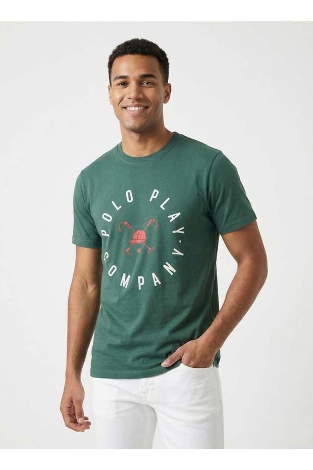 Mens Graphic T-shirt -GREEN