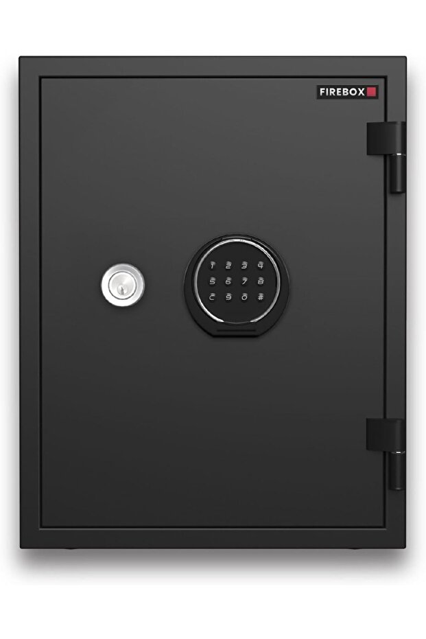 Safe FB-530OMBK - 36L Fireproof Home & Office Safe with Digital Keypad + Key Lock for Docume