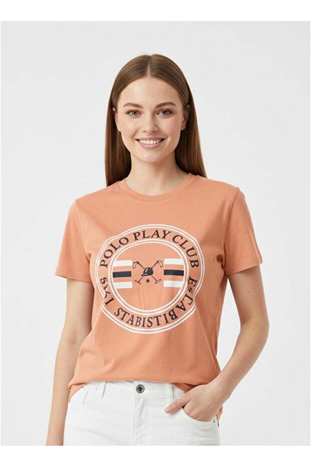 Girls Graphic T-shirt -ORANGE