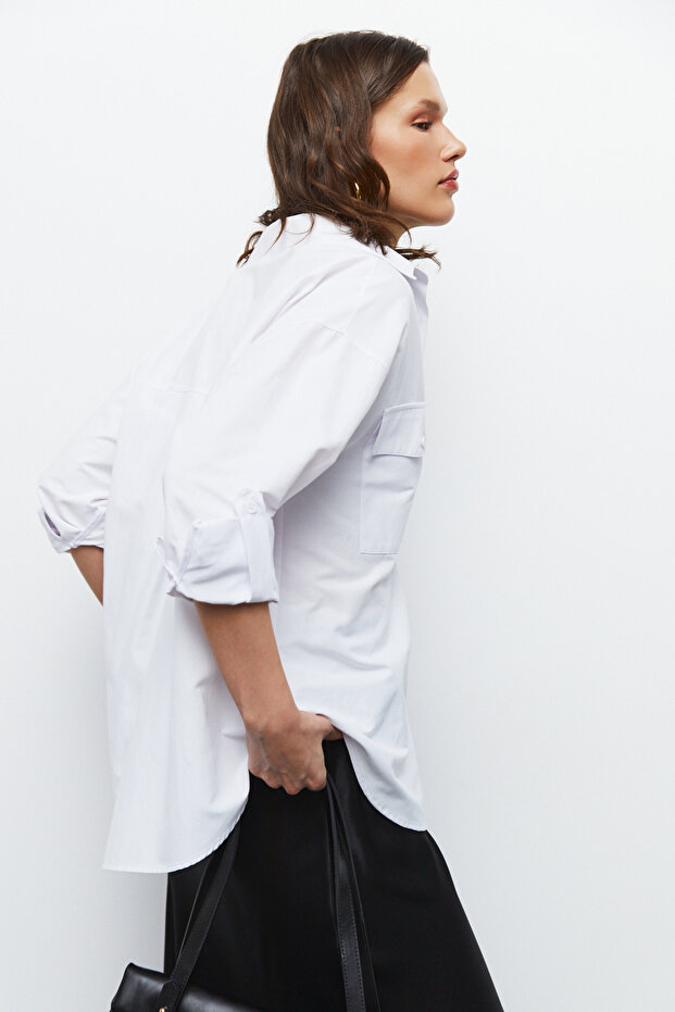 Cepli Oversize Gömlek - 6