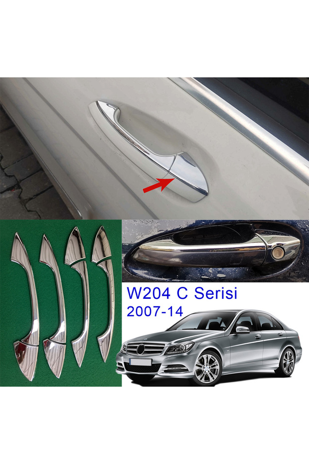W204 Door Handle Chrome Plated C180 C200 C220Cdi