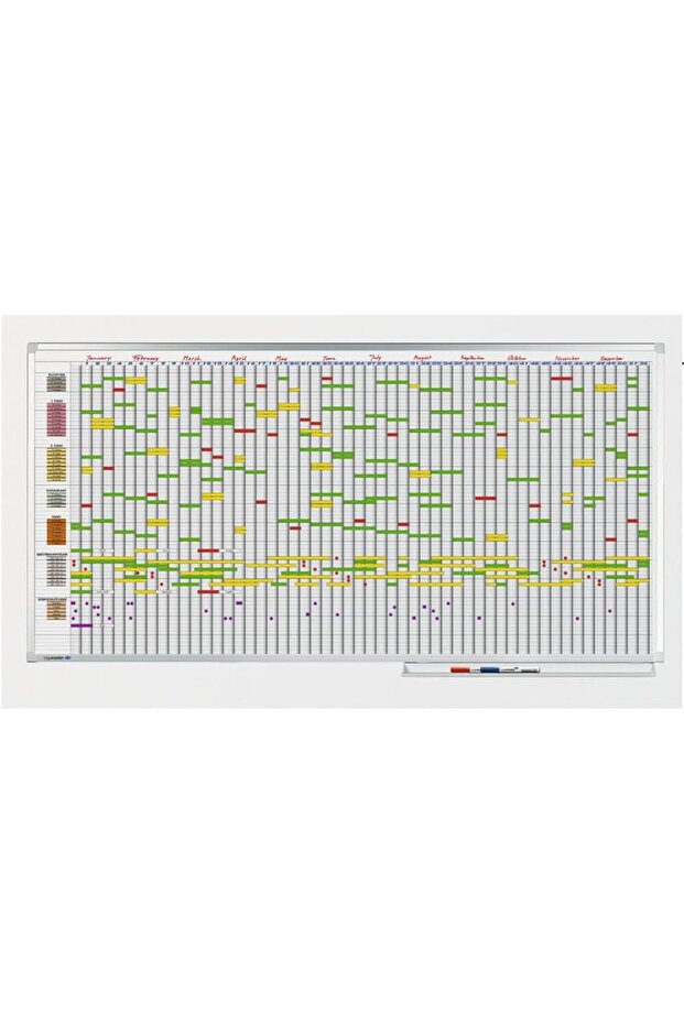 Professional Series Yearly Planner 100x200cm, Ref: 7-405000