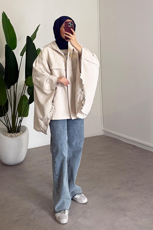 Çıtçıtlı Panço - Bej - 5